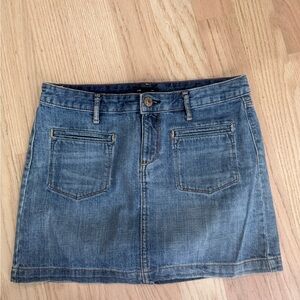 GAP Blue and Gold Mini Skirt Casual